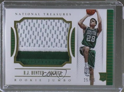 2015 Panini National Treasures Rookie Jumbo Materials Prime /25 RJ Hunter #29 RC - Image 1 of 2