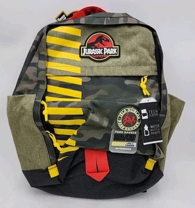NEW Bioworld Jurassic Park 16" Tan & Camo Backpack BPA8CH8JPAPP00 - Picture 1 of 8