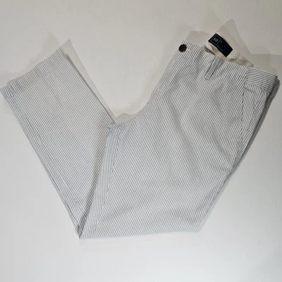 Pantalones chinos Gap para mujer talla 10 blanco azul a rayas pantalones costeros náuticos Foto 1 de 4