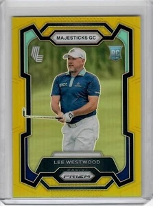 2024 PANINI PRIZM LIV GOLF LEE WESTWOOD ROOKIE GOLD PRIZM RARE SP #/10 - Picture 1 of 2