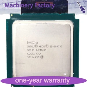 Intel Xeon E5-2697 V2 CPU 12-Core 2.7Ghz LGA2011 SR19H Processor E5-2697 V2 - Picture 1 of 4