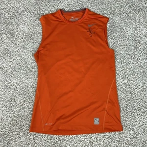 Nike Shirt Herren Medium Orange Ärmellos Pro Combat Dri-FIT Fitted Tank Top Gym - Bild 1 von 8