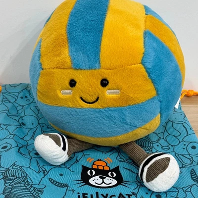 Juguetes de peluche Jellycat 11,8 pulgadas divertidos deportes playa voleibol regalo nuevo con etiquetas/bolsa EE. UU. Foto 1 de 4