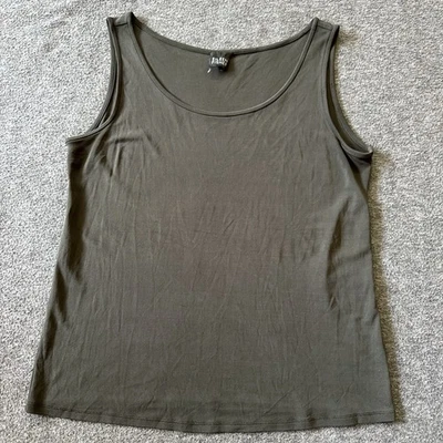 Eileen Fisher Womens Silk Sleeveless Scoop Neck Tank Blouse *no Size Tag* - Image 1 of 4
