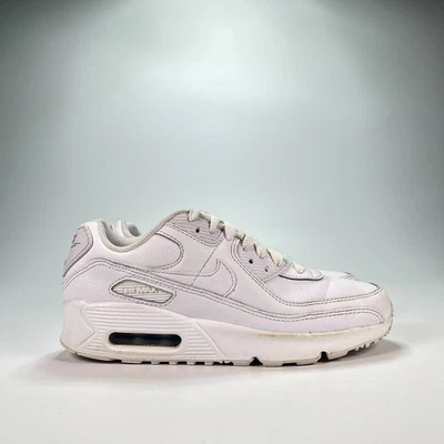 Nike Air Max 90 Blanco Clásico Retro Zapatos Tenis HF6358-102 Juvenil Talla 4Y Foto 1 de 4