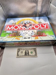 Hasbro Parker Brothers Monopoly Edizione Deluxe 1998 Giochi da Tavolo e Tradizionali - Foto 1 di 3