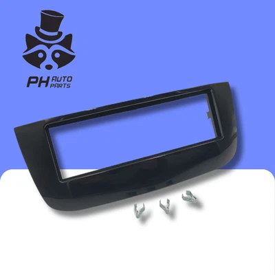 Fiat Grande Punto Evo 2010-2018 radio Fascia for Single DIN Radio GLOSS BLACK - Image 1 of 4