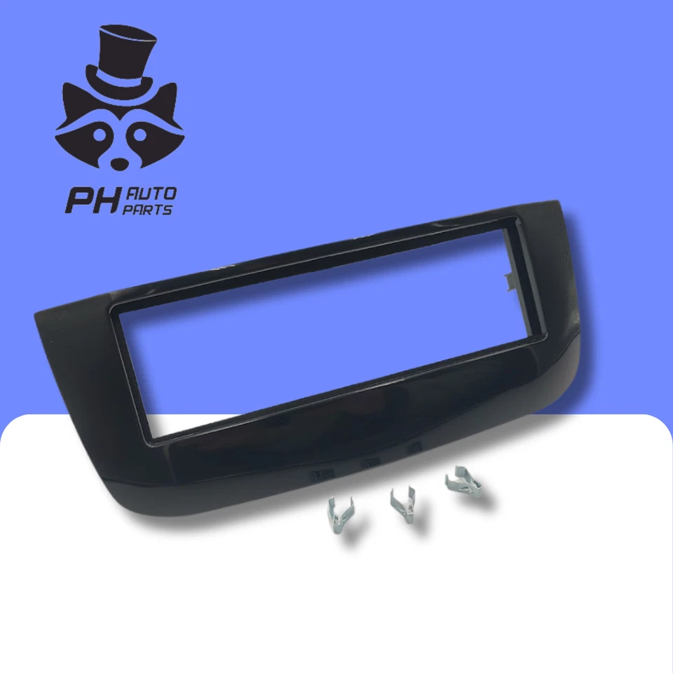 Fiat Grande Punto Evo 2010-2018 radio Fascia for Single DIN Radio GLOSS BLACK - Image 1 of 4