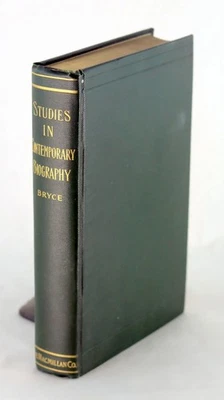 James Bryce Signed 1st Ed 1903 Studies in Contemporary Biography Hardcover - image 1 of 4