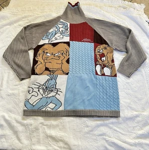 VTG Studio South Pole Looney Tunes Gossamer Bugs Bunny Turtleneck Sweater 3XL - Picture 1 of 16