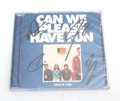 Kings of Leon Sealed Band Signed CD Can we Please Have Fun Foto 1 de 2