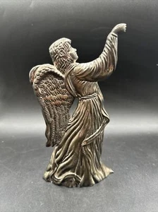 Vintage Silver Plated Angel Candle Holder Christmas Easter Makers Mark - Picture 1 of 10