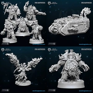Chaos Plague models Den of Imagination resina stampata in 3d non dipinta - Foto 1 di 59