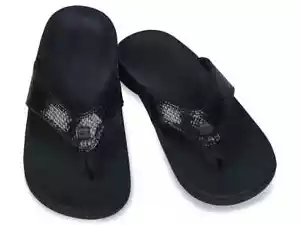 Spenco Women's Yumi Black Snake Thong Flip Flop Medium - Picture 1 of 5