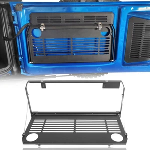 Black Steel Tailgate Mounted Cargo Shelf Foldable for Ford Bronco 20211-2025 - Bild 1 von 12
