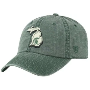 Michigan State Spartans Hat Cap Snapback Washed Cotton Ripstop Fabric New Tags - Picture 1 of 4