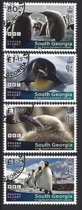 SOUTH GEORGIA 2023 FROZEN PLANET SET OF 4 FINE USED - Picture 1 of 1