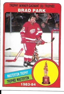 1984 O-Pee-Chee-Brad Park- Masterton Trophy- # 378-Mint - Image 1 of 2