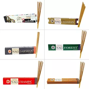 Palitos de incienso genuinos Vijayshree Golden Nag Champa | 15 gramos elige aroma - Imagen 1 de 9