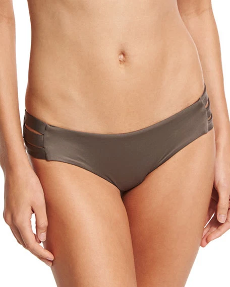 Vitamin a Emelia Triple Strap Bikini Bottom Wildwood Ecolux 11715 Size XS / 4