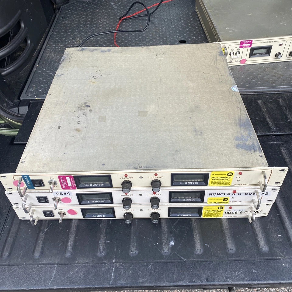 Lote de (3) fuentes de alimentación Power Ten 3300D DC ¡sin probar como están! Foto 1 de 4