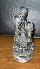 Vintage Perth Pewter The Castle Of Souls Medieval Figure Statue 3 Crystal Rare