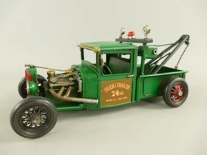 MODELLAUTO Blechdeko BLECHFAHRZEUG HOTROD Abschleppwagen GRÜN JMA285.2 - Bild 1 von 12