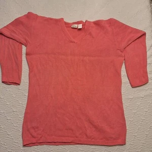 Vintage Newport News Pink V Neck Sweater,  L - Picture 1 of 5