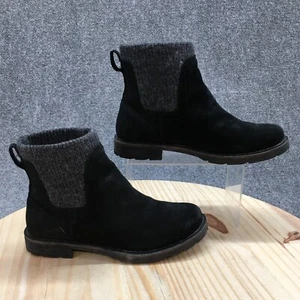 LL Bean Boots Womens 8 M East Point Casual Pull On Chelsea Ankle Bootie Black - Picture 1 of 16