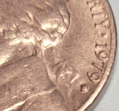 1979  Jefferson Nickel - Filled "D"  - Image 1 of 3