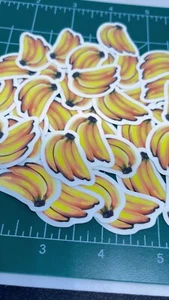 mini plátanos, pegatinas de frutas, pegatinas de frutas pequeñas, mini pegatinas, pegatinas de comida - Imagen 1 de 8
