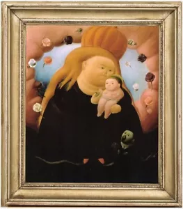Art OIL PAINTING REPRO OF FERNANDO BOTERO Fat baby ON CANVAS 30"X40" - Picture 1 of 2