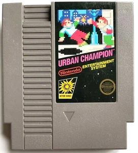 NINTENDO "URBAN CHAMPION" 5 SCREW AUTHENTIC ORIGINAL VINTAGE NES GAME CARTRIDGE - Picture 1 of 3