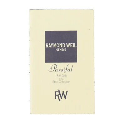 RAYMOND WEIL CERTIFICATE OF GUARANTEE FOR PARSIFAL 18K & STEEL COLLECTION BOOK - Image 1 of 3
