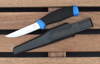 3 x  Stainless Steel Fishing Fillet Bait Knives 4” with Sheath WIL-FK-06  - image 1 of 4