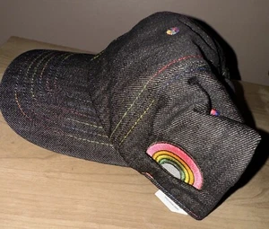 Target Denim LGBT Pride Rainbow Adult Strapback Hat New - Picture 1 of 5