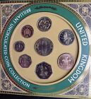 1999 Royal Mint Uncirculated 8 Coin Set Rugby £2 And Rare Lion Rampart Pound