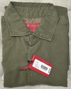 NWT Cremieux size L slim fit green long sleeve button up shirt mens $79 - Picture 1 of 7