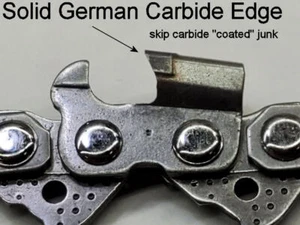 *SOLID CARBIDE* - Skip Chain Chainsaw Chain 3/8" x 0.063" - OR - 3/8" ANY LENGTH - Picture 1 of 4