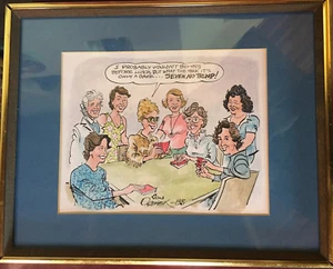 Dibujos animados coloreados a mano de Don Orehek 1988 - Imagen 1 de 4