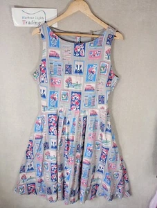 Abito Cath Kidston tè donna tasso multicolore 100% cotone 16 stampa rara - Foto 1 di 17