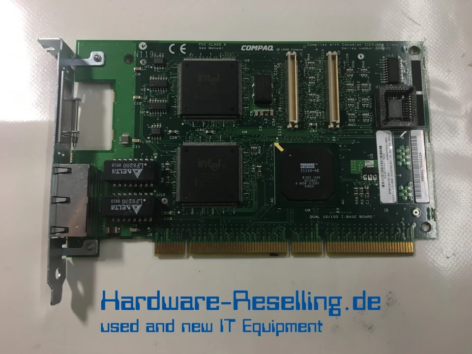 Compaq Fast Ethernet Nic 10/100 Base-T PCI 64 Doppio Base 338478-001 - Immagine 1 di 1