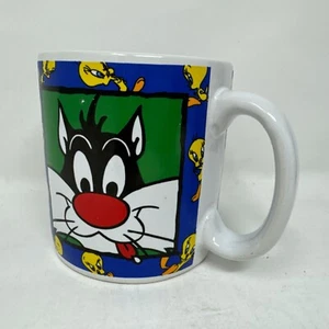 Vintage Warner Bros 1994 LOONEY TUNES Characters SYLVESTER Coffee Mug by Sakura - Picture 1 of 5