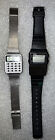 Micronta Calculator & Casio Data Bank DBC-61 Vintage Watch Lot FOR PARTS