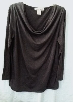 女式深灰色长袖 Davina 上衣 18 码 — 第 1/2 张图片