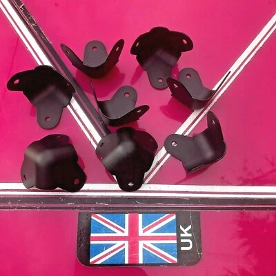 MGB Metal Corners, 8x 3 leg Black, Case, Speaker Cabinet, Amp, combo,box