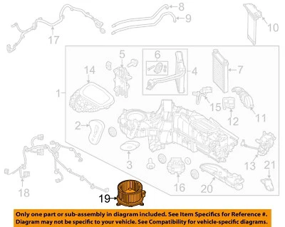 Calentador de aire acondicionado Ford OEM 11-16 F-250 Super Duty BC3Z19805C Foto 1 de 2