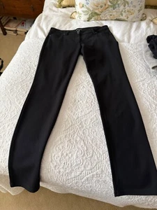 NWT Eileen Fisher Slim Leg Ponte Knit Ankle Pants Womens (10) Stretch Black - Picture 1 of 5