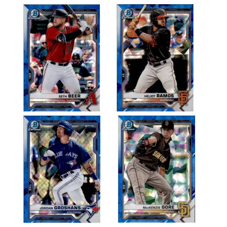 2021 Bowman Chrome Sapphire Prospects - Choose Yours Rookie Cards Topps Parallel - Image 1 of 1
