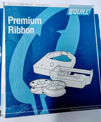 Quill 2 Premium Typewriter Ribbon 7-11217 Black New Olivetti Silver Reed Ex55 - Image 1 of 3